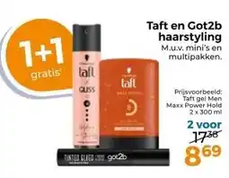 Trekpleister Taft en Got2b haarstyling M.u.v. mini's en multipakken. aanbieding