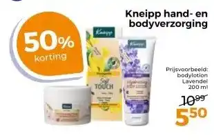 Trekpleister Kneipp hand- en bodyverzorging aanbieding