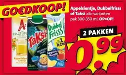 Nettorama Appelsientje, Dubbelfrisss of Taksi aanbieding