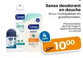 Trekpleister Sanex deodorant en douche aanbieding