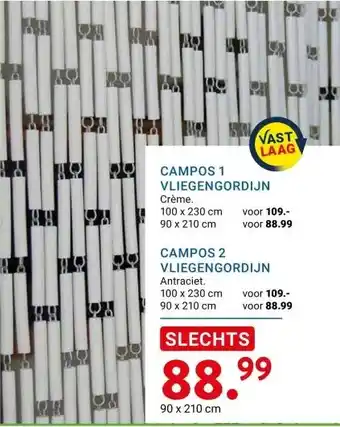 Kluswijs CAMPOS 1 VLIEGENGORDIJN aanbieding