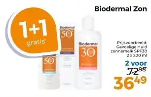 Trekpleister Biodermal Zon aanbieding