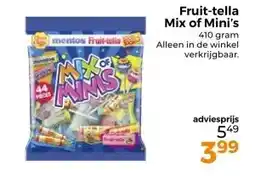 Trekpleister Fruit-tella Mix of Mini's aanbieding