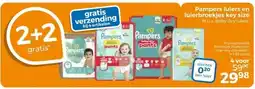Trekpleister Pampers luiers en luierbroekjes key size M.u.v. Baby Dry luiers. aanbieding