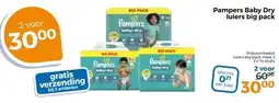 Trekpleister Pampers Baby Dry luiers big pack aanbieding