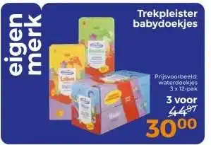 Trekpleister Trekpleister babydoekjes aanbieding