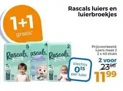 Trekpleister Rascals luiers en luierbroekjes aanbieding