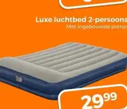 Trekpleister Luxe luchtbed 2-persoons Met ingebouwde pomp aanbieding