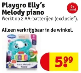 Kruidvat Playgro Elly's Melody piano aanbieding