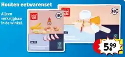 Kruidvat Houten eetwarenset aanbieding
