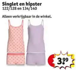 Kruidvat Singlet en hipster aanbieding