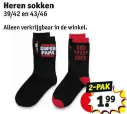 Kruidvat Heren sokken aanbieding