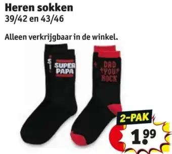 Kruidvat Heren sokken aanbieding