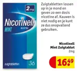 Kruidvat Nicotinell Mint Zuigtablet aanbieding