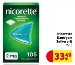 Kruidvat Nicorette Kauwgom Suikervrij aanbieding