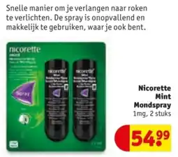 Kruidvat Nicorette Mint Mondspray aanbieding