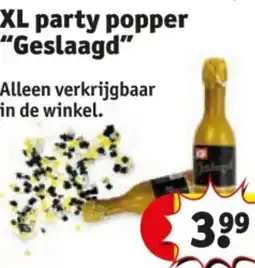 Kruidvat XL party popper "Geslaagd" aanbieding