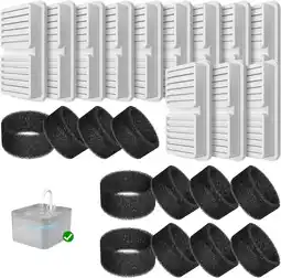 Amazon PawPoll Filters voor Waterfontein voor Katten, 12 Reservefilters en 12 Schuimfilters aanbieding