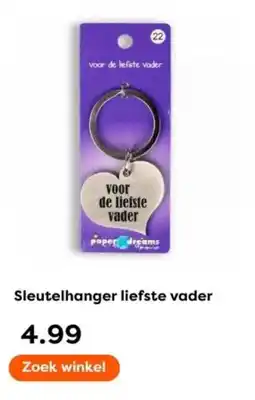 The Read Shop Sleutelhanger liefste vader aanbieding