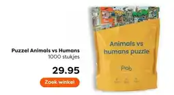 The Read Shop Puzzel Animals vs Humans aanbieding