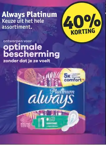 Kruidvat Always Platinum inlegkruisjes aanbieding