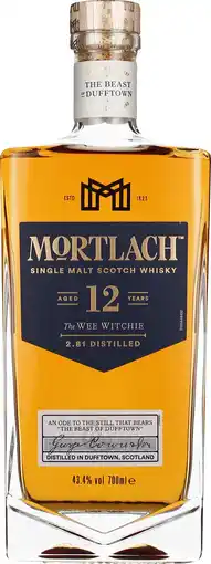Drankdozijn Mortlach 12 years Single Malt 70CL aanbieding