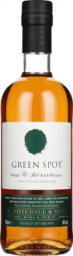 Drankdozijn Mitchell & Son Green Spot Pot Still Whiskey 70CL aanbieding