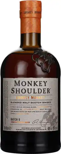 Drankdozijn Monkey Shoulder Smokey Monkey 70CL aanbieding
