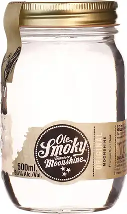 Drankdozijn Ole Smoky Original Moonshine 50CL aanbieding