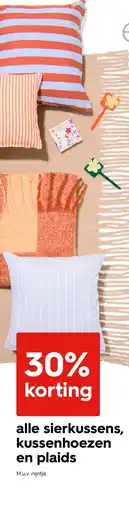 HEMA alle sierkussens, kussenhoezen en plaids aanbieding