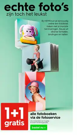 HEMA alle fotoboeken via de fotoservice aanbieding