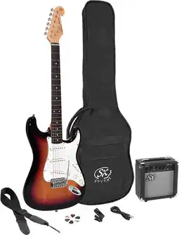 Bol.com Elektrische gitaarpakket SX met versterker SE1SK-3TS Sunburst aanbieding