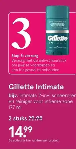Etos Wilkinson en Intuition scheerapparaten aanbieding