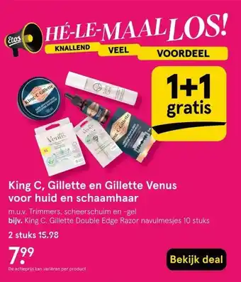 Etos Gillette Venus 5-bladed razors aanbieding