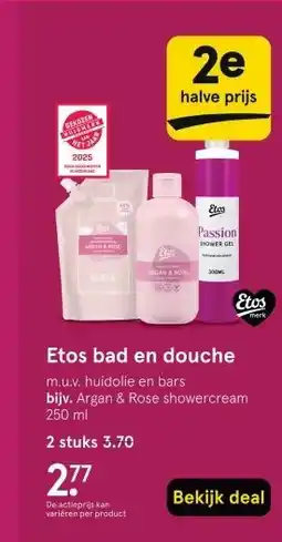 Etos Palmolive bad en douche 250 ml aanbieding