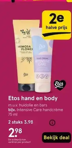 Etos Therme Shower Flower 150 ml aanbieding