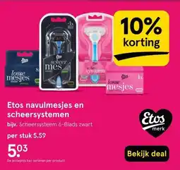 Etos Philips OneBlade scheerapparaten en -mesjes aanbieding