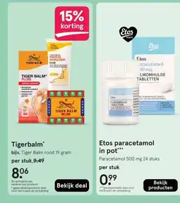 Etos Etos paracetamol*** aanbieding