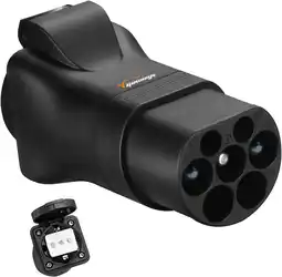 Amazon GUWIEYG Type2 naar Schuko adapter, 16A EV lader of Type2 laadstation adapter, IEC 62196 Ontlader aanbieding