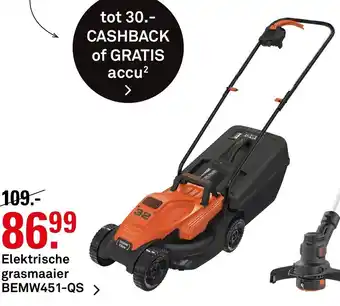 Karwei Black+Decker Elektrische Grasmaaier | BEMW451-QS aanbieding