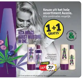 Kruidvat Keuze uit het hele assortiment Aussie aanbieding