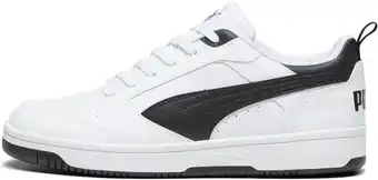Amazon PUMA Unisex Rebound V6 Low Sneaker, Puma White Puma Zwart, 46 EU aanbieding