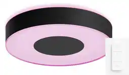 Coolblue Philips Hue Infuse M plafondlamp White and Color Zwart + dimmer aanbieding