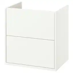 IKEA HavbÄck Wastafelkast met lades, wit, 60x48x63 cm aanbieding