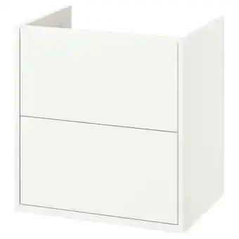 IKEA HavbÄck Wastafelkast met lades, wit, 60x48x63 cm aanbieding
