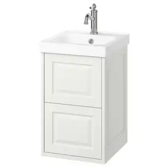 IKEA TÄnnforsen / orrsjÖn Wastafelkast m lades/wastafel/kraan, wit, 42x49x69 cm aanbieding