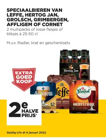 Jumbo Speciaalbieren van Leffe, Hertog jan, Grolsch, Grimbergen, affligem of cornet 25-50 cl aanbieding