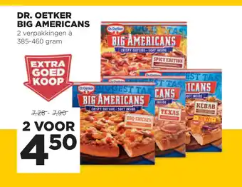 Jumbo Dr. Oetker big americans 2 voor aanbieding