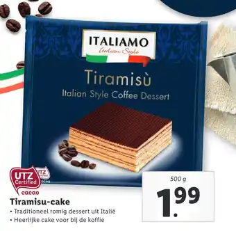 Lidl Tiramisu-cake aanbieding