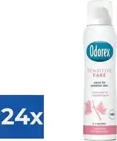 Bol.com Odorex Deo Spray - Sensitive Care - 150 ml - Voordeelverpakking 24 stuks aanbieding
